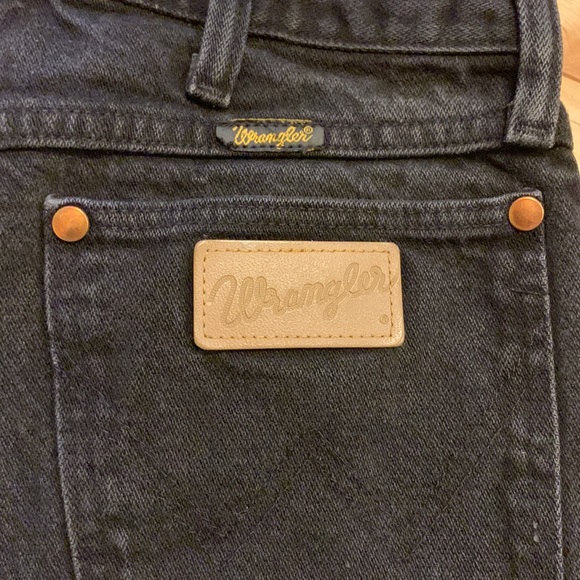 WRANGLERS- Vintage Men’s black wash denim -size 34x34 - Picture 9 of 9